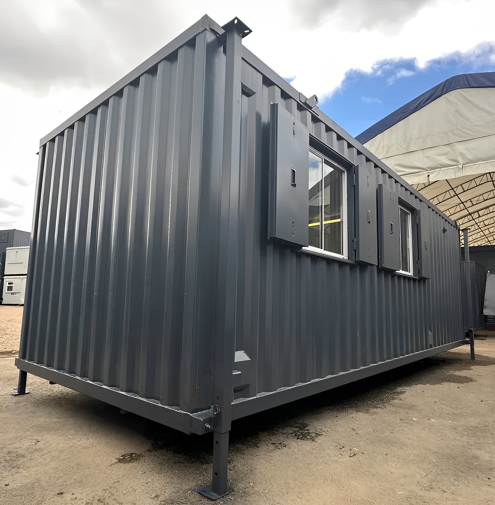 Static Welfare 24Ft x 9Ft Anti Vandal Cabin | Office, Canteen, Toilet | 10KVA Generator - Image 2
