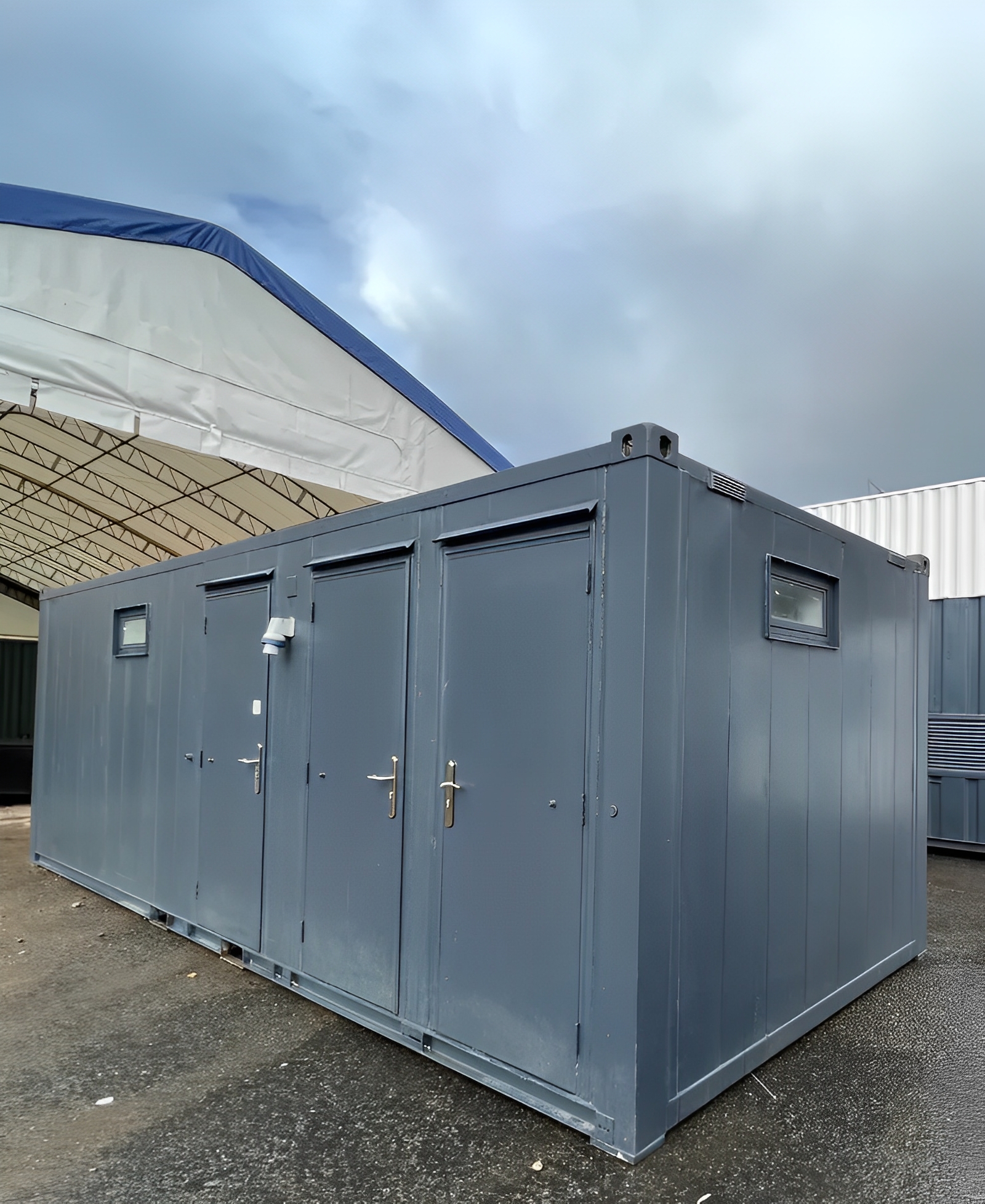 Toilet Block + Shower Unit (24Ft x 9 Ft) | Separate Shower Room | Portable Building