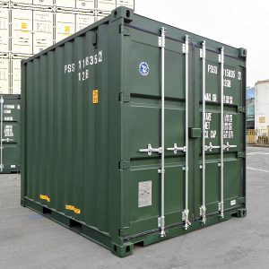 10Ft X 8Ft Shipping Container (One Trip) - Green