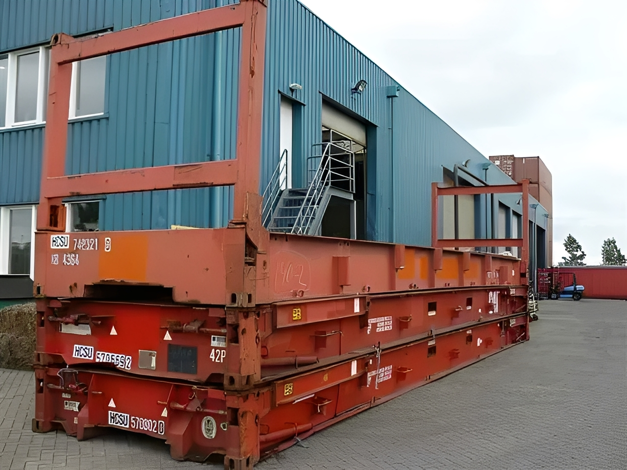 40Ft Used Flat Rack Shipping Container - Image 4