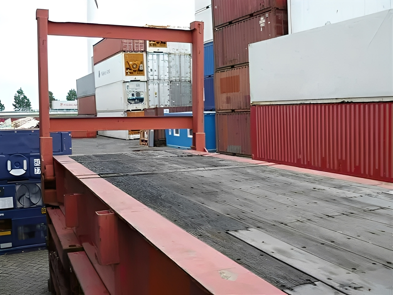 40Ft Used Flat Rack Shipping Container - Image 3